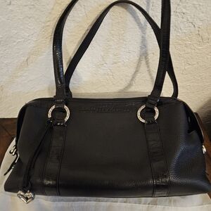 BRIGHTON Black Leather Handbag